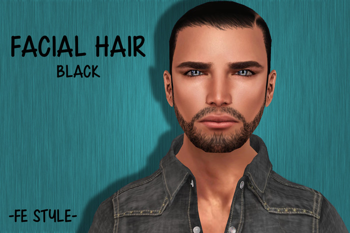 ::Fe Style:: Facial Hair 6ED - 04 Black