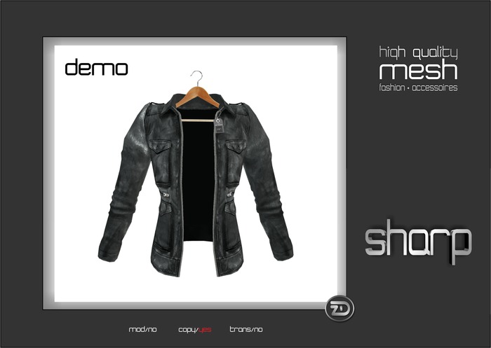  sharp by [ZD] - MESH - "Cole" Moto Jacket - DEMO