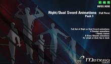 ~ Medusa weapons ~ Full RightDual Sword Anim Pack 1 (Boxed)