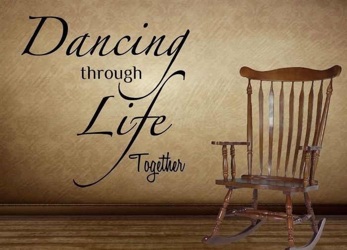 Dancing Through Life Together Wall Sticker