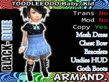 --ARMAND-- BARBED WIRE - BLACK-BLUE