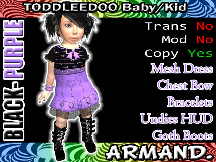 --ARMAND-- BARBED WIRE - BLACK-PURPLE