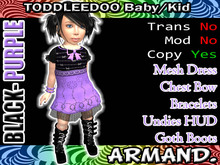 --ARMAND-- BARBED WIRE - BLACK-PURPLE