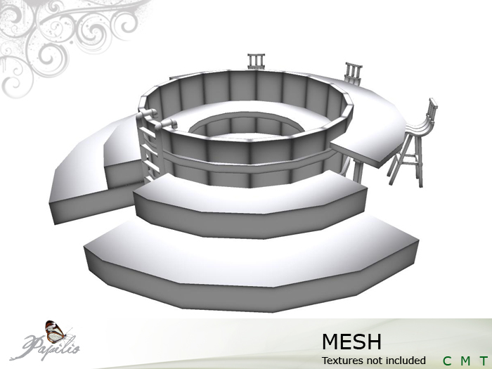 Mesh-Fullperm Wooden Whirlpool Bar