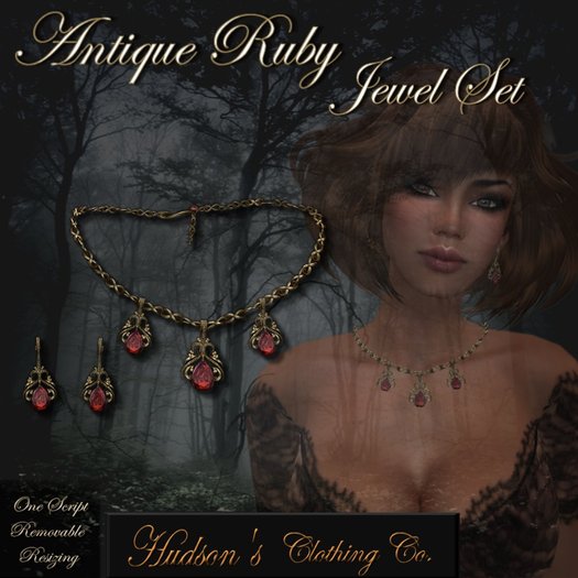 Antique Ruby Jewel Set * COPY*~Candace Hudson