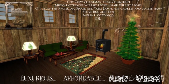 **BMI** Tiny Cozy Christmas Lodge Collection BOXED