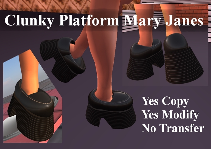 KFA Chunky Clunky Platform Mary Janes 