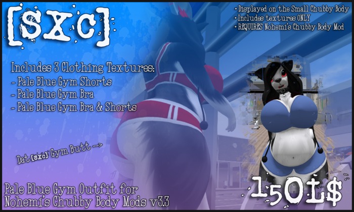 [SXC] Gym Outfit - Pale Blue