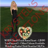 W41SV Small Peach Roses Heart (Rezz Me)