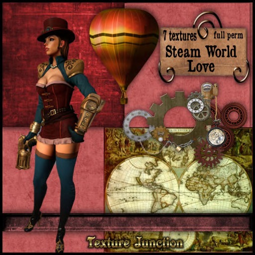 ~TJ~  Steam World Love Texture Set
