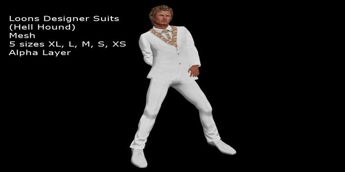 Loon's Designer Suit Black/White