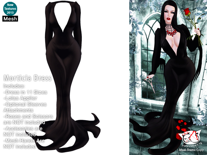^;^CaTwA^;^ Morticia Dress