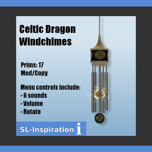 Celtic Dragon Windchimes