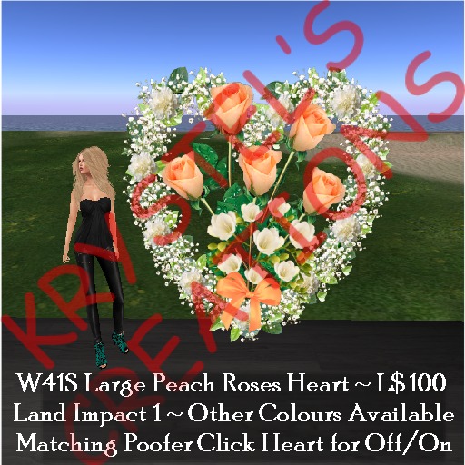 W41S Peach Roses Heart (Rezz Me)