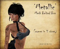{REVERIE} Mesh Belted Bra - Metallic