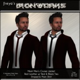 (BOX) Mens Mesh Cruiser Jacket - Brown