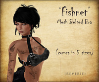 {REVERIE} Mesh Belted Bra - Fishnet