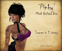 {REVERIE} Mesh Belted Bra - Pinky