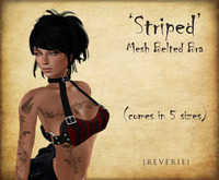 {REVERIE} Mesh Belted Bra - Striped
