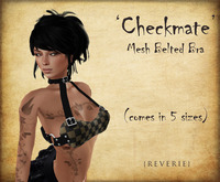 {REVERIE} Mesh Belted Bra - Checkmate