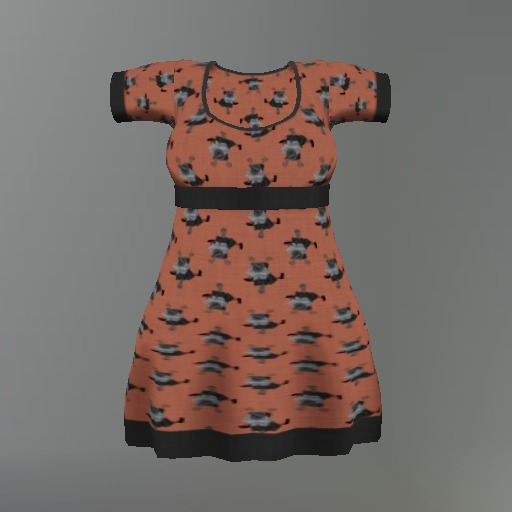 Orange Witch Crash Mesh Dress box