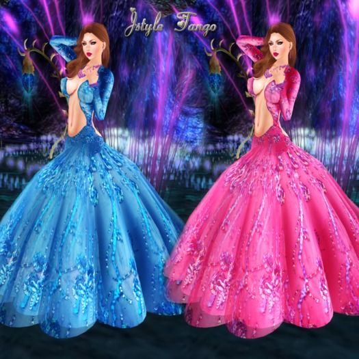 2 GALA DRESS 2 COLORS+ APLLIER TANGO JSTYLE WOMAN