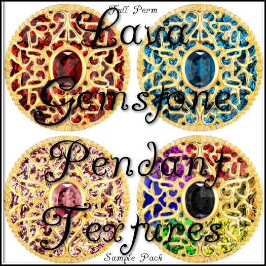 Eternal Creativity ~ Lava gemstone pendant textures pack 1