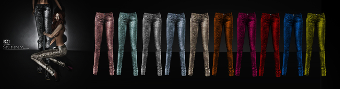 INMONSTER SKINNY PANT BLUE