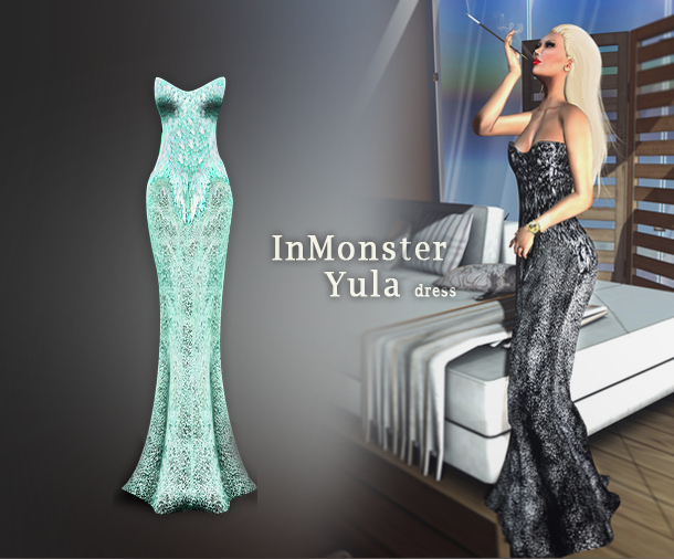 [InMonster] YULA Dress Aqua