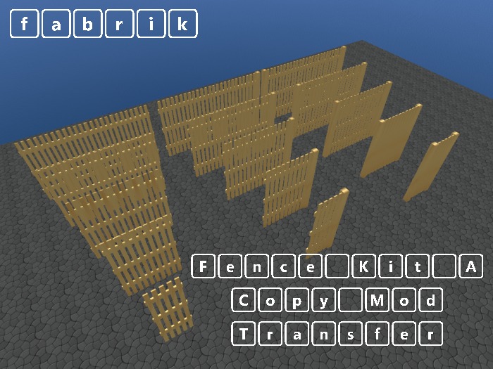 Wooden Fence kit A (Builders CMT)