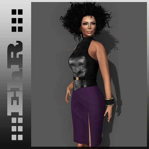 ::: EhR :::_ Dress_ Black Collection (purple)