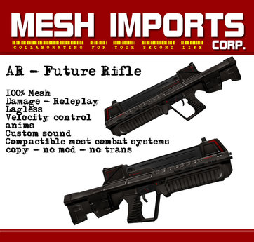 Second Life Marketplace - Mesh Imports -AR-Future Rifle BOX