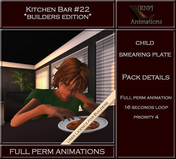 [RNP] Kitchen Bar #22_Child_Smearing Plate 