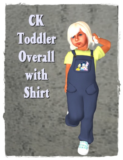 Toddler Overall Set Blue with Mickey