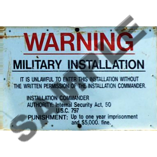 AREA 51 WARNING SIGN 02, great gift !