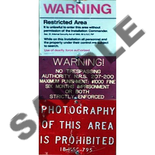 AREA 51 WARNING SIGN 03, great gift !