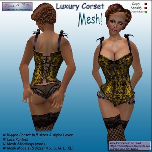 Tanya Corset, Gold