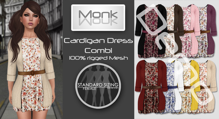  Monk - Cardigan Dress Combi DEMO