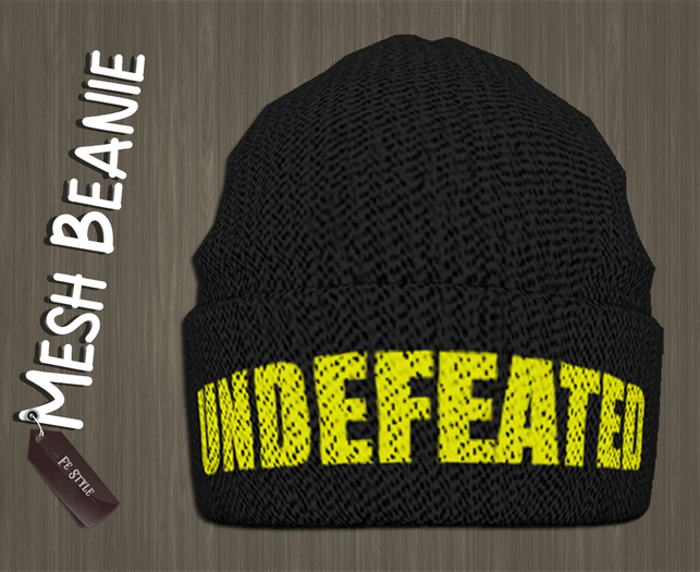 ::Fe Style:: Beanie - UNDEFEATED (Yellow)