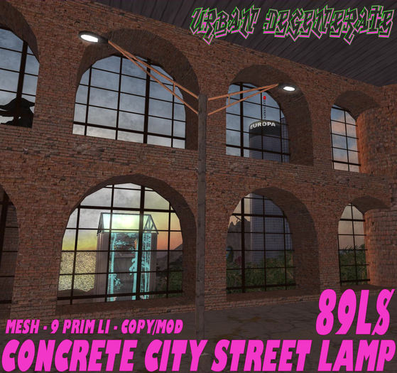 CONCRETE CITY STREET LAMP