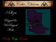 [!CC!] - Purple and Black Boots