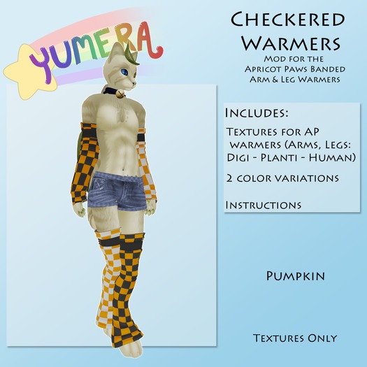[Yumera] - AP Checkered Warmers - Pumpkin [boxed]