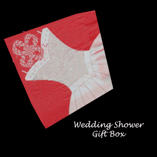 Wedding/Shower Gift Box Purple Brides Dress   *CHB*