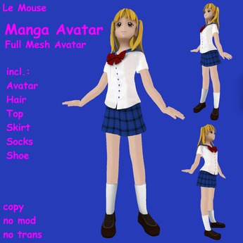 Second Life Marketplace - Manga Avatar komplet