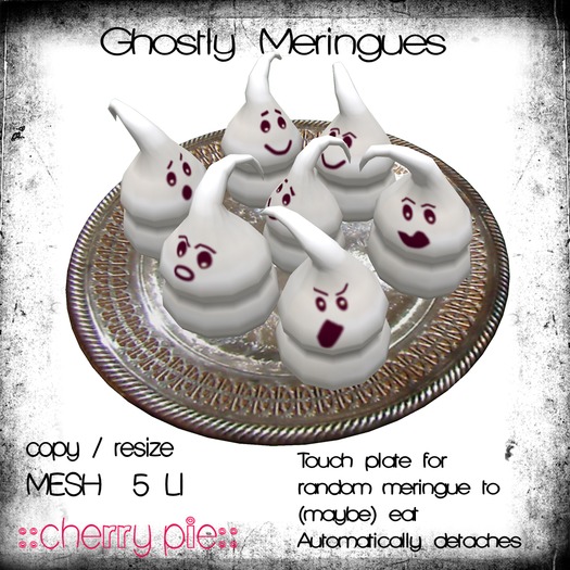 Ghostly Meringues