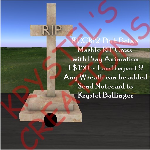 KCCR12 Mesh Pink Beige Marble Cross Pray Animation (Rezz Me)