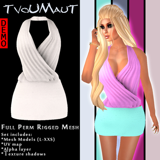 DEMO_Open Back Mini Dress (Full Perm/Rigged Mesh)
