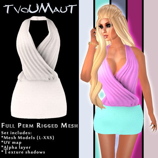 Open Back Mini Dress (Full Perm/Rigged Mesh)
