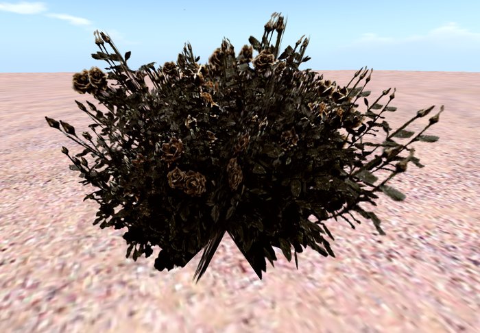 Gothic rose bush copper small