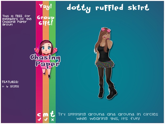 [ CP ] Dotty Ruffled Skirt - Group Gift